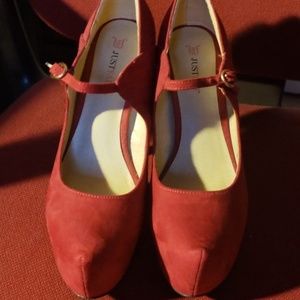 Suede Platform Pumps